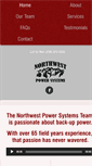Mobile Screenshot of northwestpowersystems.com
