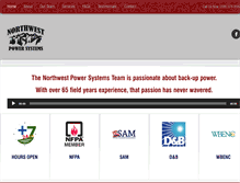 Tablet Screenshot of northwestpowersystems.com